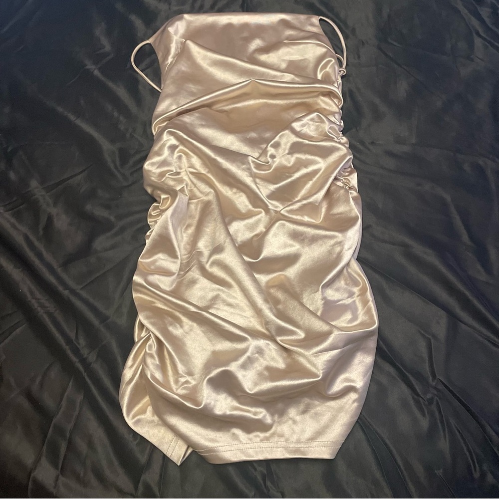 Gold prom dress